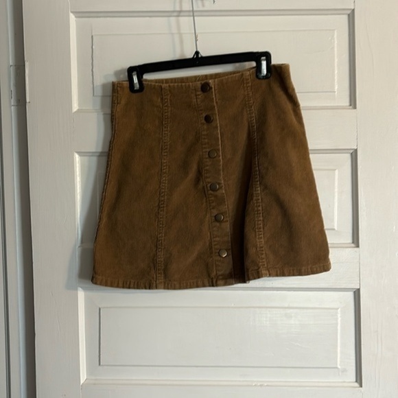 Wishlist Corduroy Button Up Skirt - Picture 1 of 4